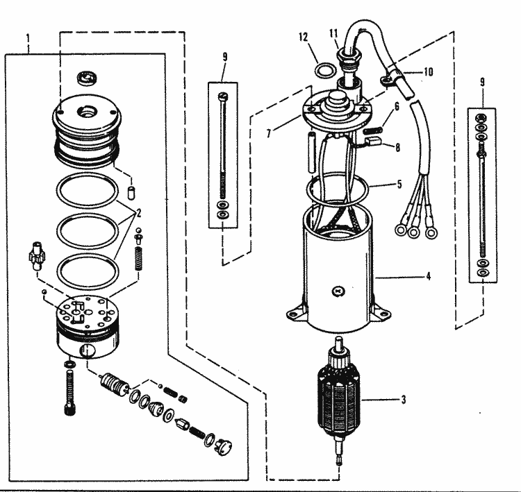 Mercury Marine Trim / Tilt / Lift Systems & Components ... force outboard motor parts diagram 