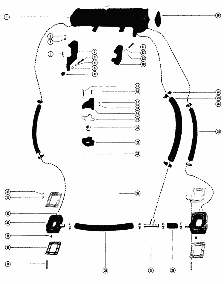 Mercury Marine Exhaust / Cooling Systems & Extension Kits Fresh Water