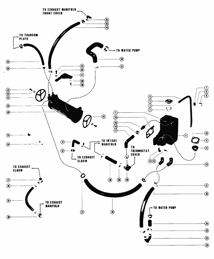 Mercury Marine Exhaust / Cooling Systems & Extension Kits Fresh Water