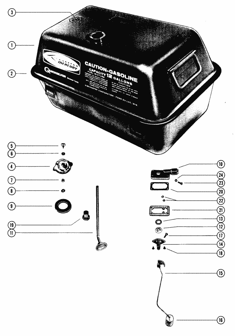 Mercury Marine Fuel / Oil Tanks, Lines, Filter Kits & Corrosion Fuel