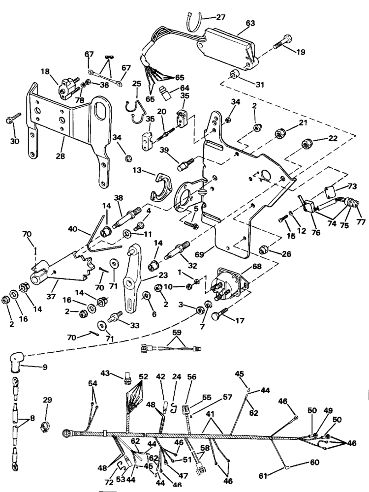 Omc 3.0 Wiring Diagram OMC Stern Drive Wire Harness, Bracket & Solenoid Parts for 1992 3.0L 302BMRAMH Stern Drive