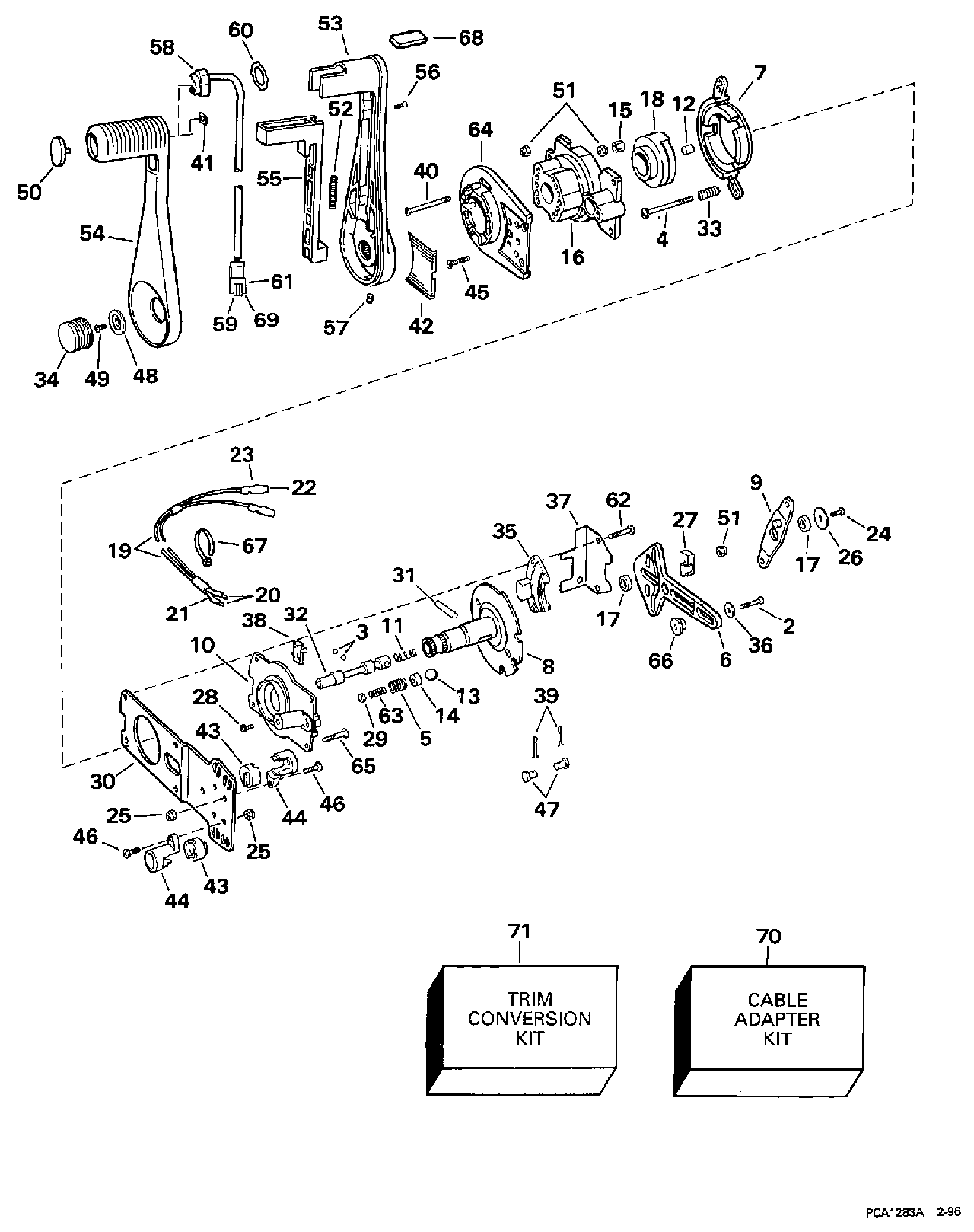 1994 1995 1997 1998 omc electric outboard operation maintenance manual lot of 4 Array - remote control assembly concealed side mount accessories for 1997 rh ...