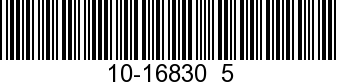 10-16830  5 - BOLT (M6 x 20)     - Replaced by 10-810755007