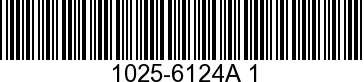 1025-6124A1 - ->8116A1 - Replaced by -8116A1