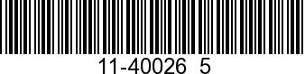 11-40026  5 - NUT (M8)           - Replaced by 11-40136  8