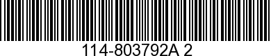 114-803792A 2 - TOP COWL ASSEMBLY  - Replaced by 114-803792A11