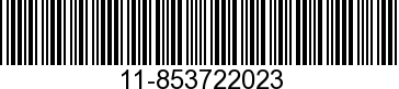 11-853722023 - NUT                - Replaced by 11-879194337