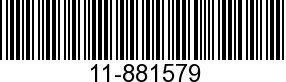 11-881579 - NUT                - Replaced by -881579001