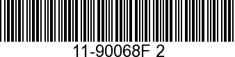 11-90068F 2 - NUT                - Replaced by 11-34862