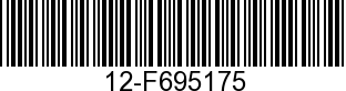 WASHER,NLA 12-F695175