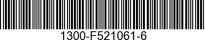 1300-F521061-6 - CARBURETOR         - Replaced by -F521061-1