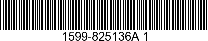 1599-825136A 1 - HOUSING ASSEMBLY   - Replaced by 1500-8M0089106