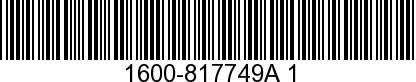 1600-817749A1 - ->817749A2 - Replaced by -817749A2
