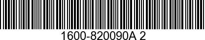 1600-820090A2 - ->820090A7 - Replaced by -820090A7