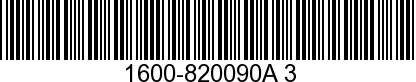 1600-820090A3 - ->820090A8 - Replaced by -820090A8
