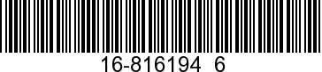 16-816194  6 - STUD               - Replaced by 16-816194  9