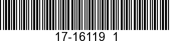 17-16119  1 - PIN Dowel         