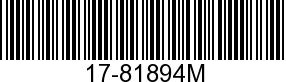 17-81894M - PIN                - Replaced by 17-18945M