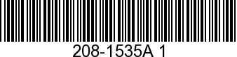 208-1535A 1 - FLYWHEEL           - Replaced by 208-1385A 1