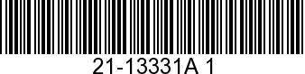 21-13331A 1 - CHECK VALVE ASSEM  - Replaced by 21-13331A 3