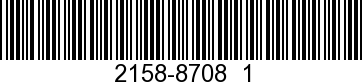 2158-8708  1 - COWL               - Replaced by 2158-8708T