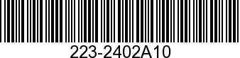 223-2402A10 - FLYWHEEL           - Replaced by 223-2402A13
