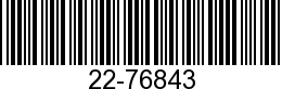 22-76843 - FITTING            - Replaced by 22-768431