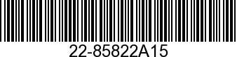 TUBE ASSY-SPEEDO 22-85822A15