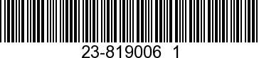 23-8190061 - ->8190062 - Replaced by -8190062