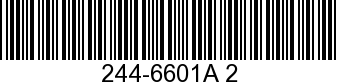 244-6601A 2 - FLYWHEEL ASSEMBLY  NLA