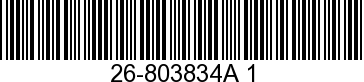 26-803834A 1 - SEAL/GASKET SET    NLA