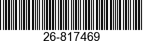 26-817469 - O RING             - Replaced by 25-25007
