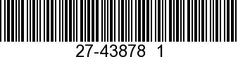 27-43878  1 - GASKET             - Replaced by 27-43878  2