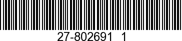 27-802691  1 - GASKET            