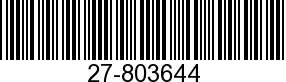 27-803644 - GASKET             - Replaced by 27-8M0036987