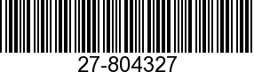 27-804327 - GASKET             NLA