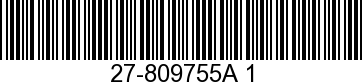 27-809755A1 - GASKET SET             NLA