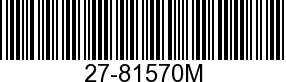 27-81570M - GASKET             - Replaced by 27-81570