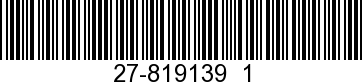 27-819139  1 - GASKET Cylinder H  NLA