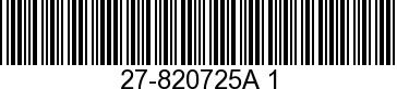 GASKET SET 27-820725A 1