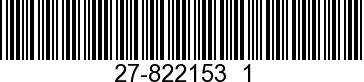 27-822153  1 - GASKET             NLA