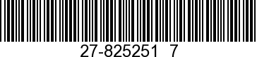 27-8252517 - ->892320001 - Replaced by -892320001