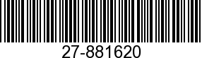 27-881620 - GASKET             - Replaced by 27-881620001