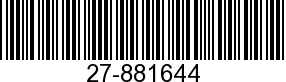27-881644 - GASKET             - Replaced by 27-863285