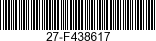 27-F438617 - GASKET             - Replaced by 27-823606