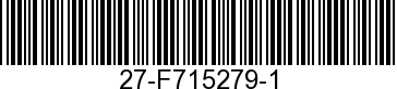 27-F715279-1 - GASKET             - Replaced by 27-F715279-1
