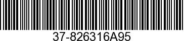 37-826316A95 - DECAL SET          - Replaced by 37-826316A00