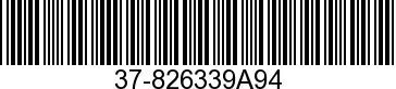 37-826339A94 - DECAL SET          NLA