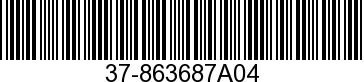 DECAL SET 37-863687A04