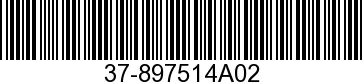 37-897514A02 - DECAL SET (Black   NLA